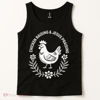 Chicken Raising & Jesus Praising Tank Top thumb 2