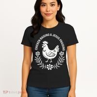 Chicken Raising & Jesus Praising Women's T-Shirt thumb 4