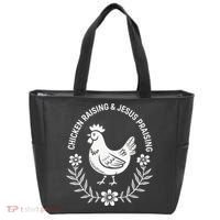 Chicken Raising & Jesus Praising Tote Bag thumb 0