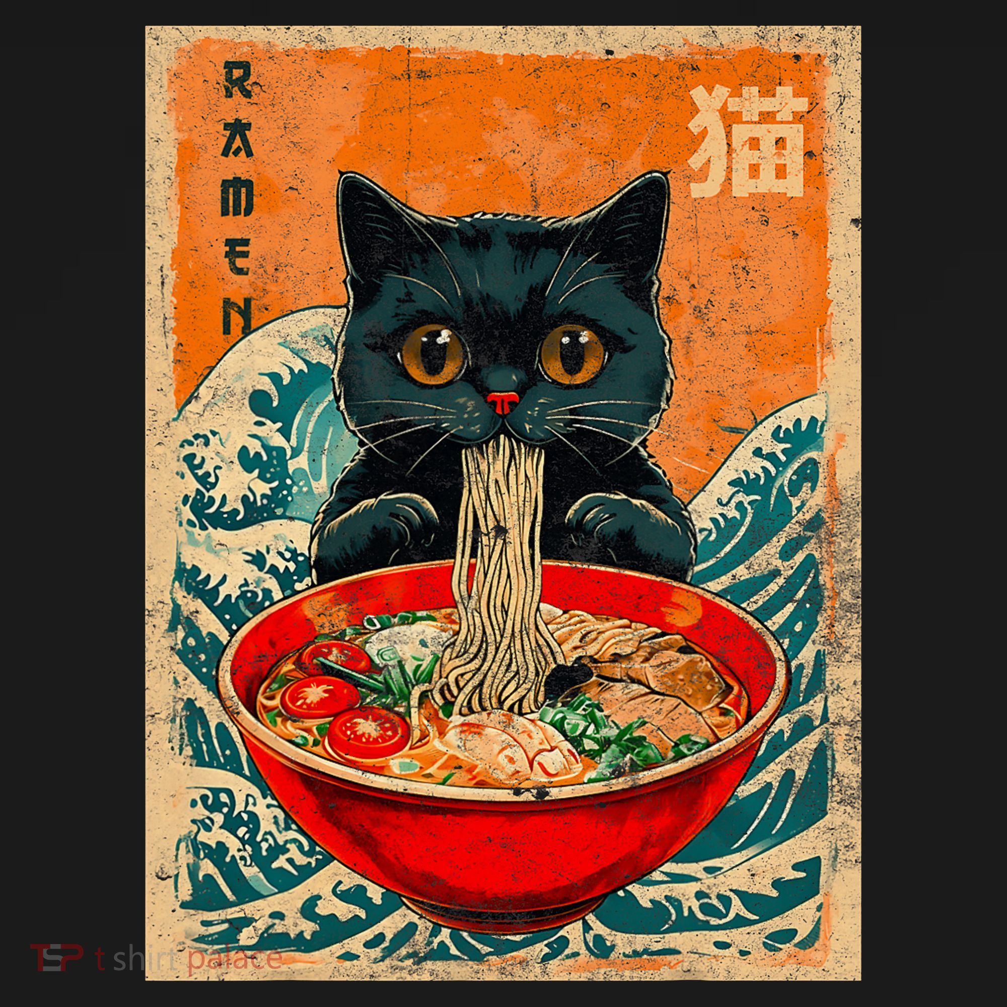 Cat Ramen Japanese Anime Funny Graphic Kawaii Cat Backpack
