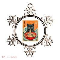 Cat Ramen Japanese Anime Funny Graphic Kawaii Cat Ornament thumb 0
