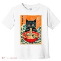 Cat Ramen Japanese Anime Funny Graphic Kawaii Cat Toddler T-Shirt thumb 0