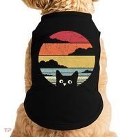 Cat Retro Kitten Cute Gift Doggie Tank thumb 0