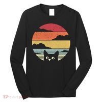 Cat Retro Kitten Cute Gift Long Sleeve Shirt thumb 0