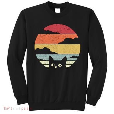 Cat Retro Kitten Cute Gift Sweatshirt