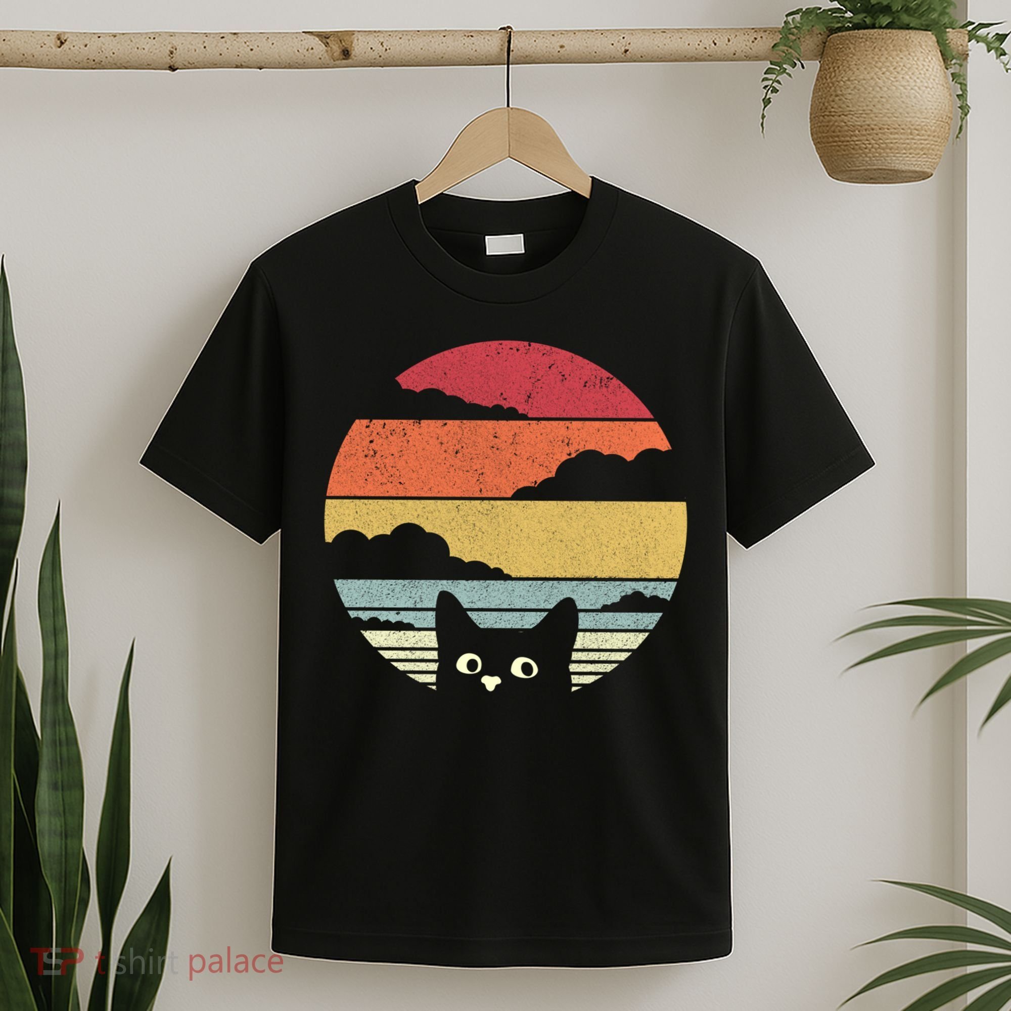 Cat Retro Kitten Cute Gift T-Shirt