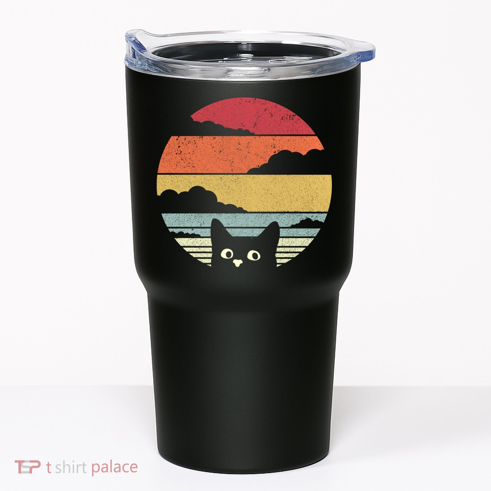 Cat Retro Kitten Cute Gift Tumbler