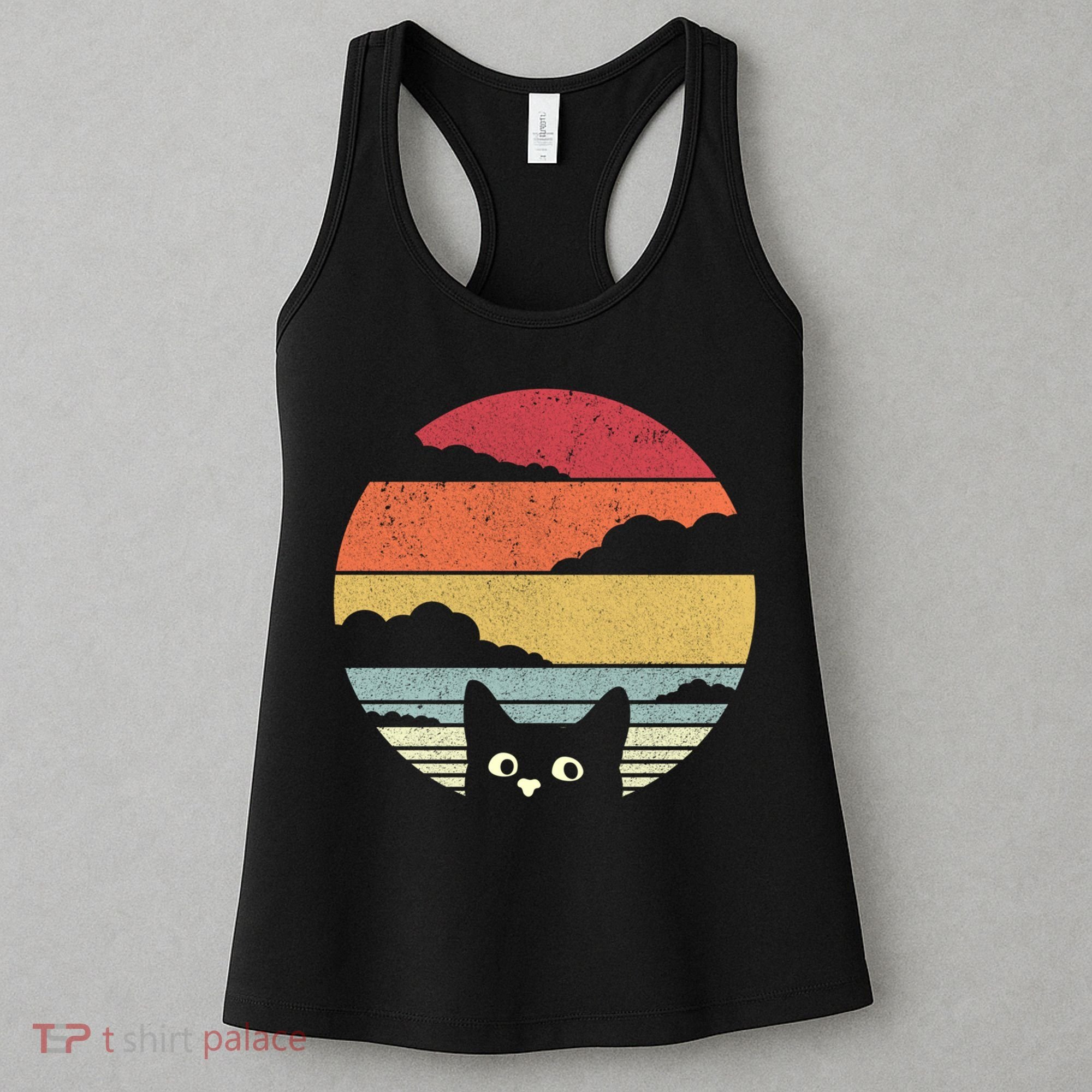 Cat Retro Kitten Cute Gift Women's Tank Top