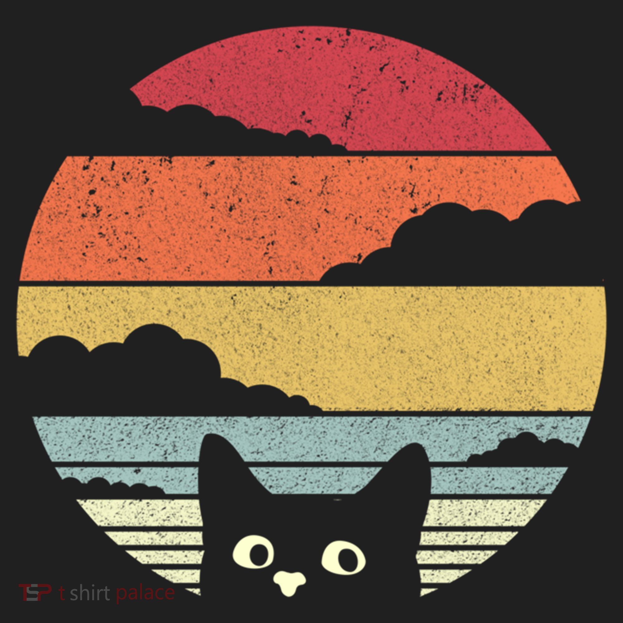 Cat Retro Kitten Cute Gift Golf Towel