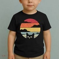 Cat Retro Kitten Cute Gift Toddler T-Shirt thumb 2
