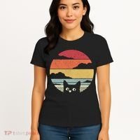 Cat Retro Kitten Cute Gift Women's T-Shirt thumb 4