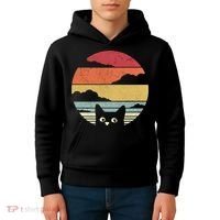 Cat Retro Kitten Cute Gift Kids Hoodie thumb 4