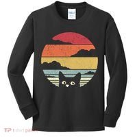 Cat Retro Kitten Cute Gift Kids Long Sleeve Shirt thumb 0