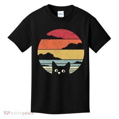Cat Retro Kitten Cute Gift Kids T-Shirt