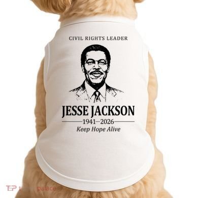 Civil Rights Leader Jesse Jackson 1941-2026 Keep Hope Alive Doggie Tank