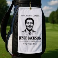 Civil Rights Leader Jesse Jackson 1941-2026 Keep Hope Alive Golf Towel thumb 2