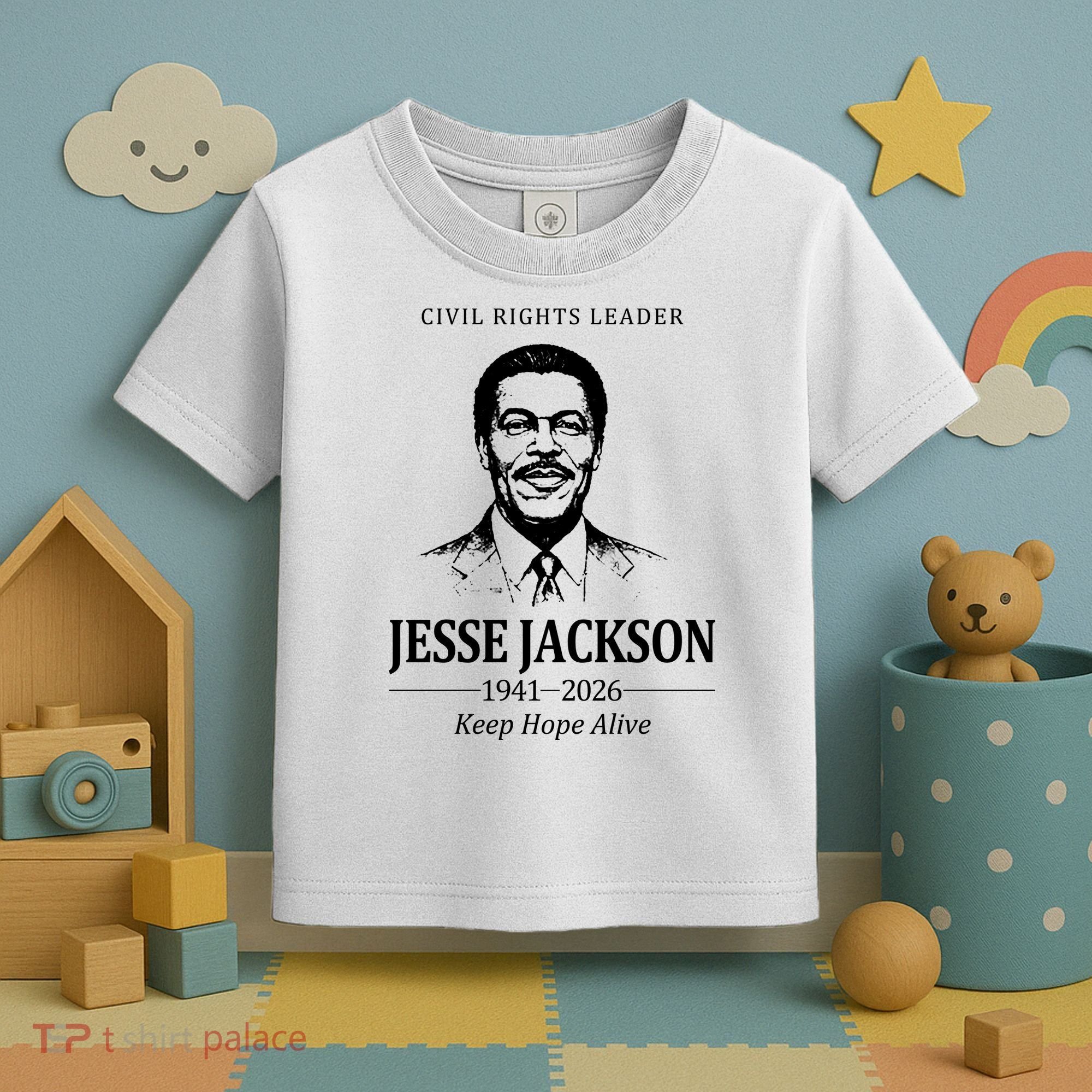 Civil Rights Leader Jesse Jackson 1941-2026 Keep Hope Alive Toddler T-Shirt