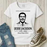 Civil Rights Leader Jesse Jackson 1941-2026 Keep Hope Alive Women's T-Shirt thumb 3