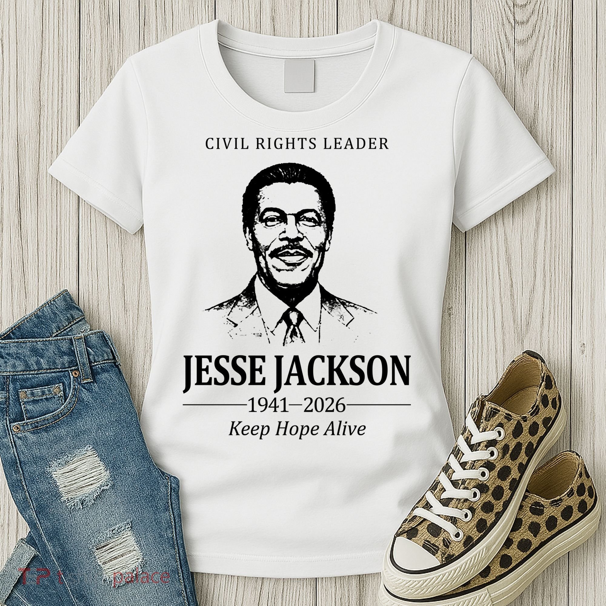 Civil Rights Leader Jesse Jackson 1941-2026 Keep Hope Alive Women's T-Shirt