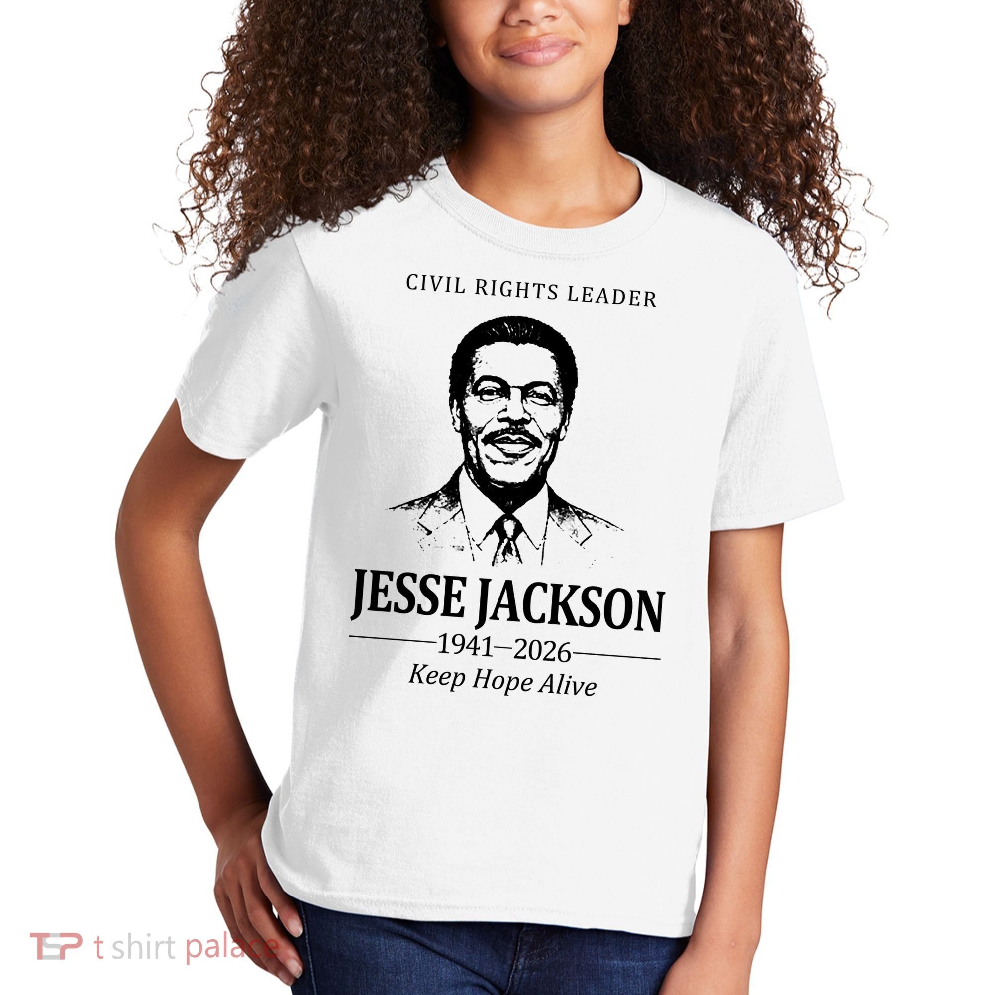 Civil Rights Leader Jesse Jackson 1941-2026 Keep Hope Alive Kids T-Shirt