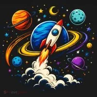 Cute Rocket Launching Into Space Adventure Gift Toddler Hoodie thumb 2