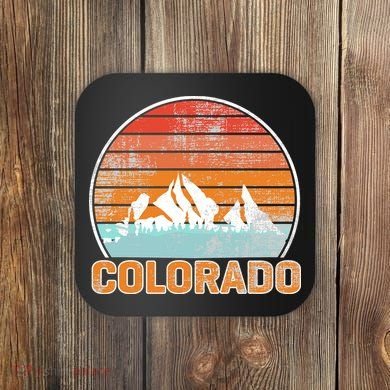 Colorado Retro Look Coaster