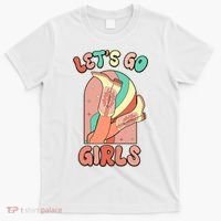 Cute Retro Lets Go Cowgirl Bachelorette Bridesmaids Party T-Shirt thumb 0