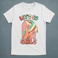 Cute Retro Lets Go Cowgirl Bachelorette Bridesmaids Party T-Shirt thumb 5