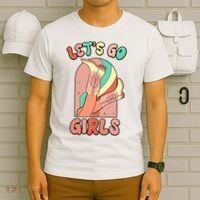 Cute Retro Lets Go Cowgirl Bachelorette Bridesmaids Party T-Shirt thumb 6