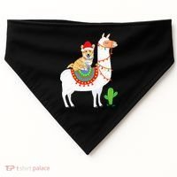 Corgi Riding Llama Christmas Gifts Corgi Xmas USA-Made Doggie Bandana thumb 0