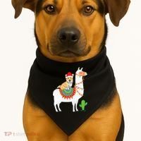 Corgi Riding Llama Christmas Gifts Corgi Xmas USA-Made Doggie Bandana thumb 1