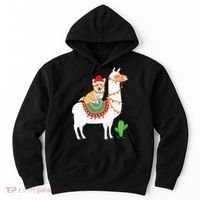 Corgi Riding Llama Christmas Gifts Corgi Xmas Hoodie thumb 0