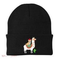 Corgi Riding Llama Christmas Gifts Corgi Xmas Beanie thumb 0