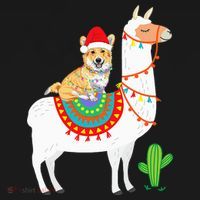 Corgi Riding Llama Christmas Gifts Corgi Xmas Women's Hoodie thumb 2