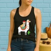 Corgi Riding Llama Christmas Gifts Corgi Xmas Women's Tank Top thumb 2