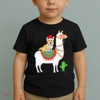 Corgi Riding Llama Christmas Gifts Corgi Xmas Toddler T-Shirt thumb 2