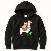 Corgi Riding Llama Christmas Gifts Corgi Xmas Kids Hoodie thumb 0