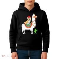 Corgi Riding Llama Christmas Gifts Corgi Xmas Kids Hoodie thumb 4