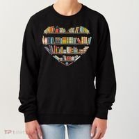 Cute Reading Library Books Lover Heart Librarian Gift Women's Sweatshirt thumb 0