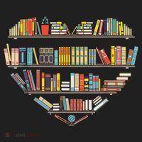 Cute Reading Library Books Lover Heart Librarian Gift Women's Sweatshirt thumb 2