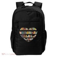 Cute Reading Library Books Lover Heart Librarian Gift Backpack thumb 0
