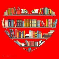 Cute Reading Library Books Lover Heart Librarian Gift Santa Hat thumb 1