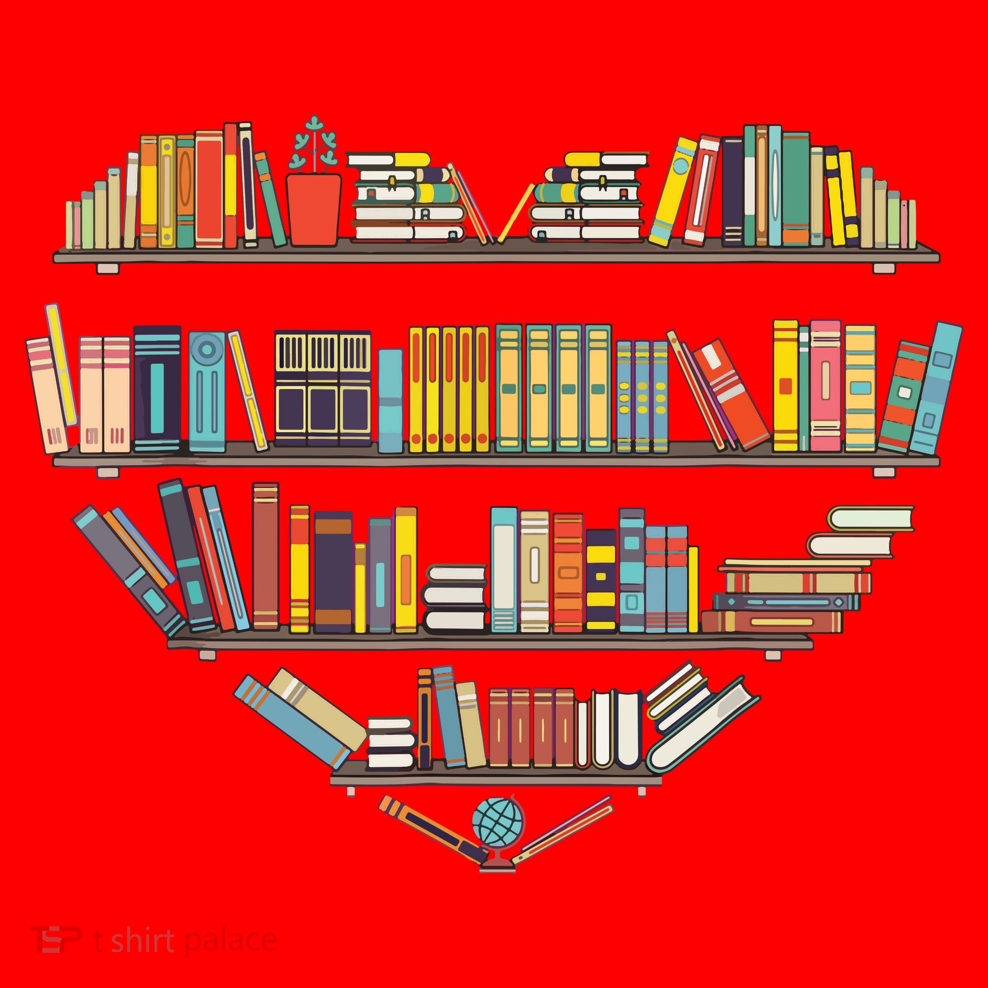 Cute Reading Library Books Lover Heart Librarian Gift Santa Hat