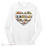 Cute Reading Library Books Lover Heart Librarian Gift Long Sleeve Shirt thumb 0