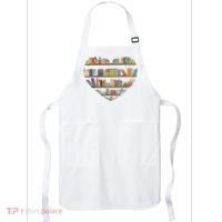 Cute Reading Library Books Lover Heart Librarian Gift Apron thumb 0