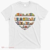 Cute Reading Library Books Lover Heart Librarian Gift T-Shirt thumb 0