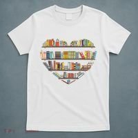 Cute Reading Library Books Lover Heart Librarian Gift T-Shirt thumb 5