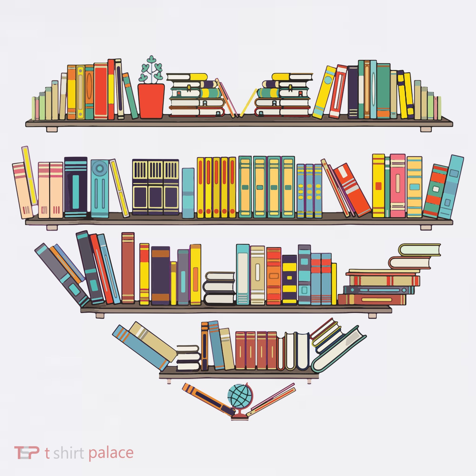 Cute Reading Library Books Lover Heart Librarian Gift Women's Hoodie