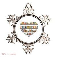 Cute Reading Library Books Lover Heart Librarian Gift Ornament thumb 0
