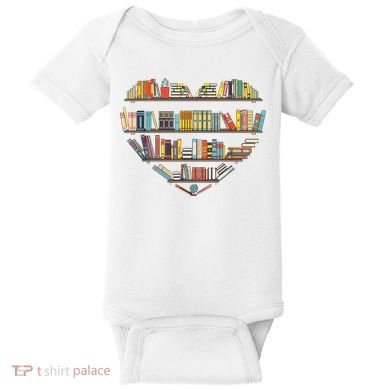 Cute Reading Library Books Lover Heart Librarian Gift Baby Bodysuit